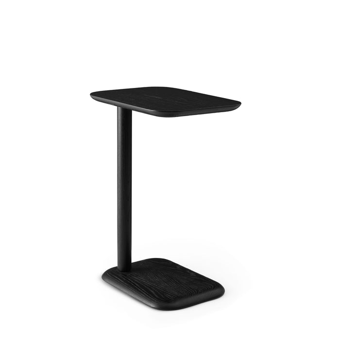 Modern black standing desk isolated on white background (Black)