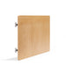 Wooden clipboard with metal clasp on white background. (Natural Ash)