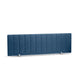 Blue upholstered office partition standing on white background (Dark Blue-57&quot;)