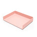 Pink square serving tray on a white background (Blush)