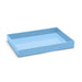 Blue rectangular tray on white background (Sky)