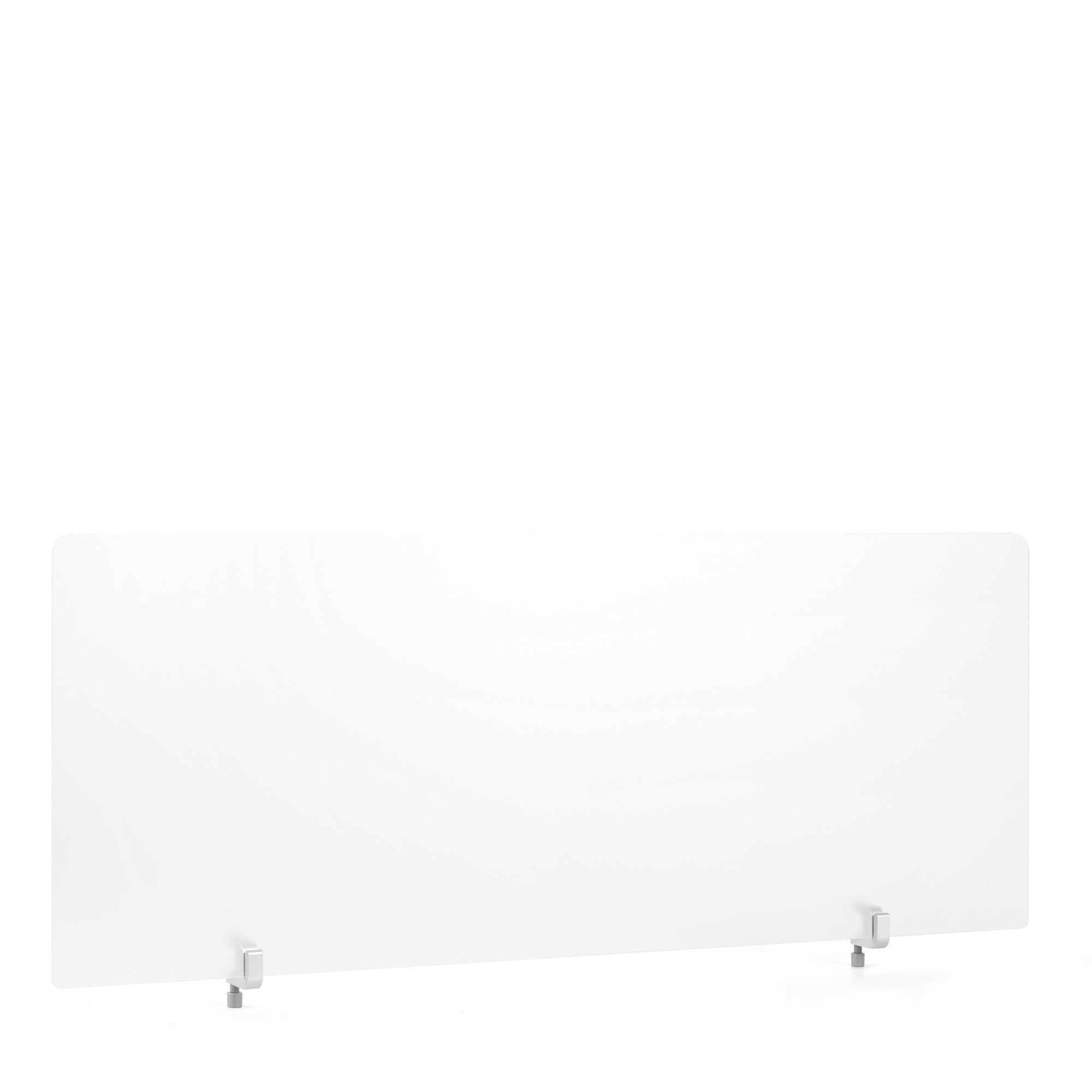 Modern white office desk partition on a light background. (45&quot;)(55&quot;)
