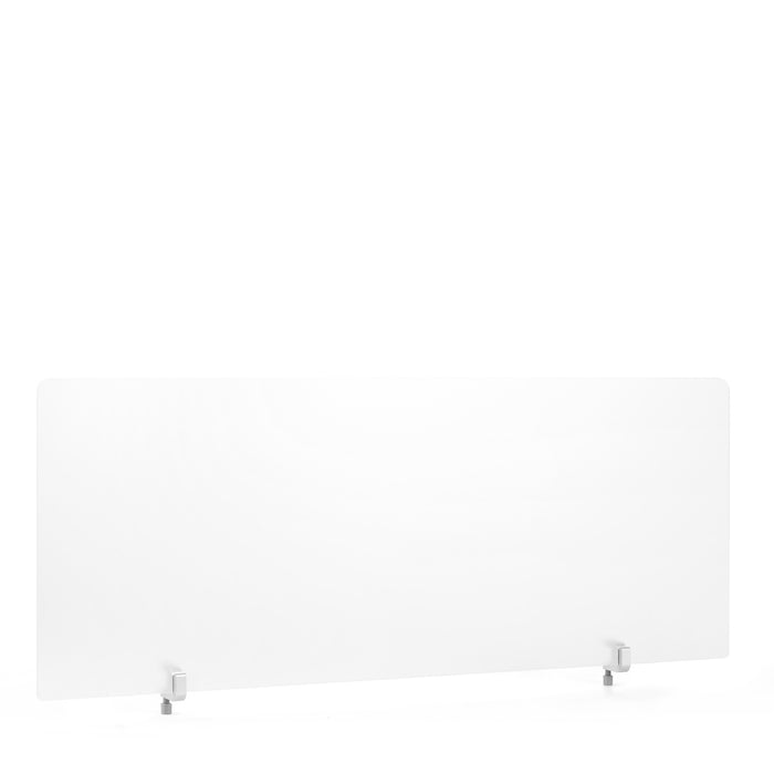 Modern white office desk partition on a light background. (45&quot;)(55&quot;)