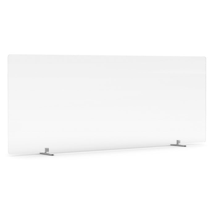 White horizontal panel heater on a stand with a minimalistic design. (55&quot;)