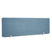 Blue office desk divider panel with metal stands on white background. (Slate Blue-55&quot;)