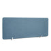 Blue fabric desk privacy panel with metal stands on white background (Slate Blue-45&quot;)