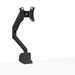 Black adjustable monitor arm stand isolated on white background. (Black)