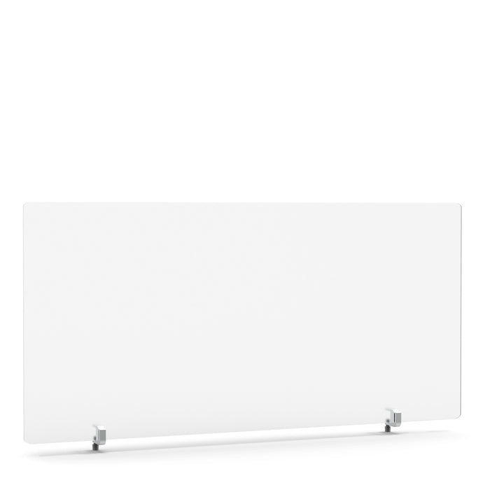 Modern white horizontal radiator on a clean background. (45&quot;)