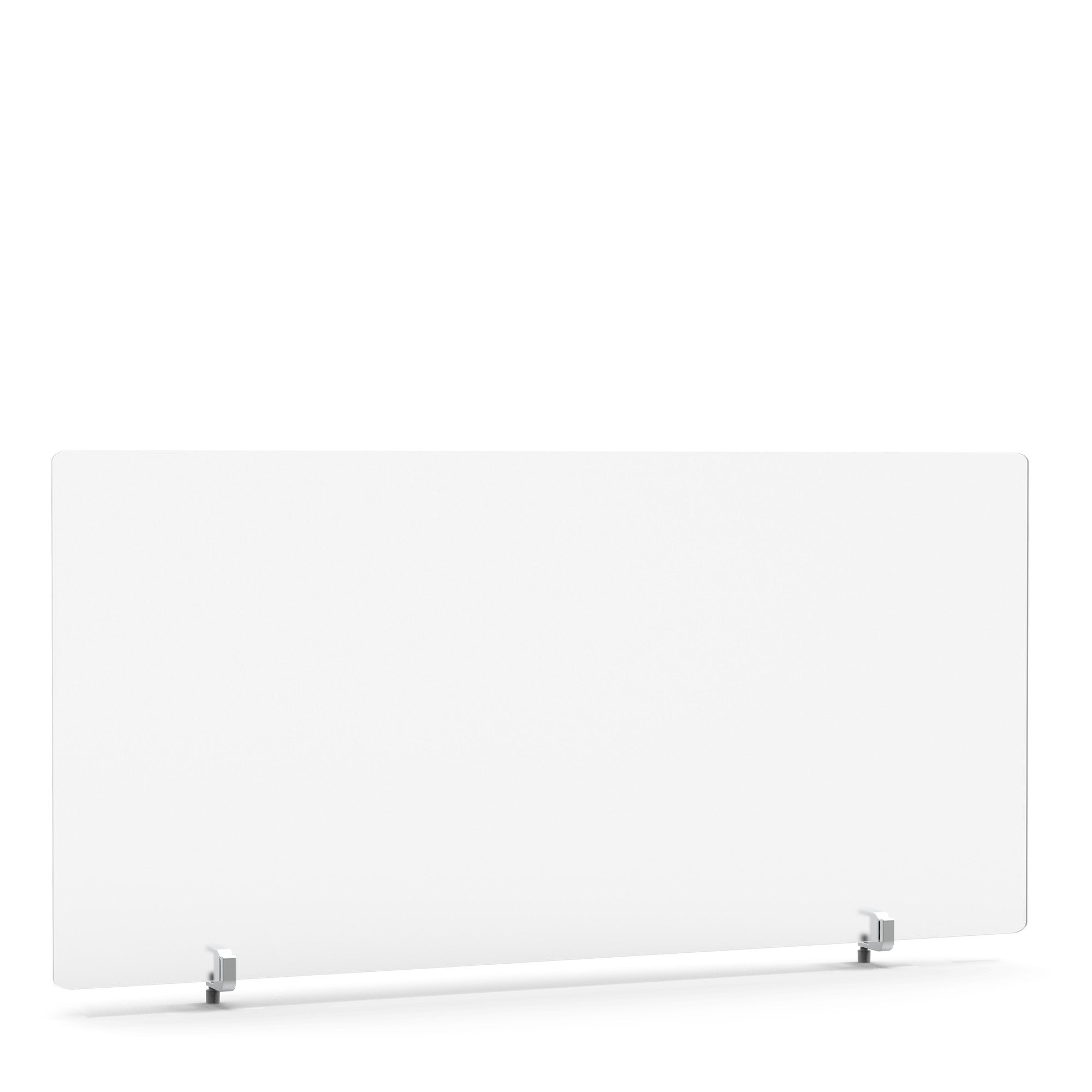 White modern electric panel heater on isolated background. (45")
