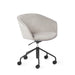 Modern grey office chair with wheels on white background. (Gray)