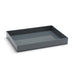 Gray modern desk organizer tray on white background. (Dark Gray)