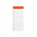 Blank to-do list notepad with "WORK HAPPY" text on white background 