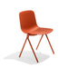 Modern orange chair on white background (Brick)
