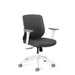 Ergonomic office chair with adjustable armrests on white background (Dark Gray-Mid Back)