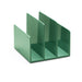 Green desk organizer with multiple slots on white background (Sage)