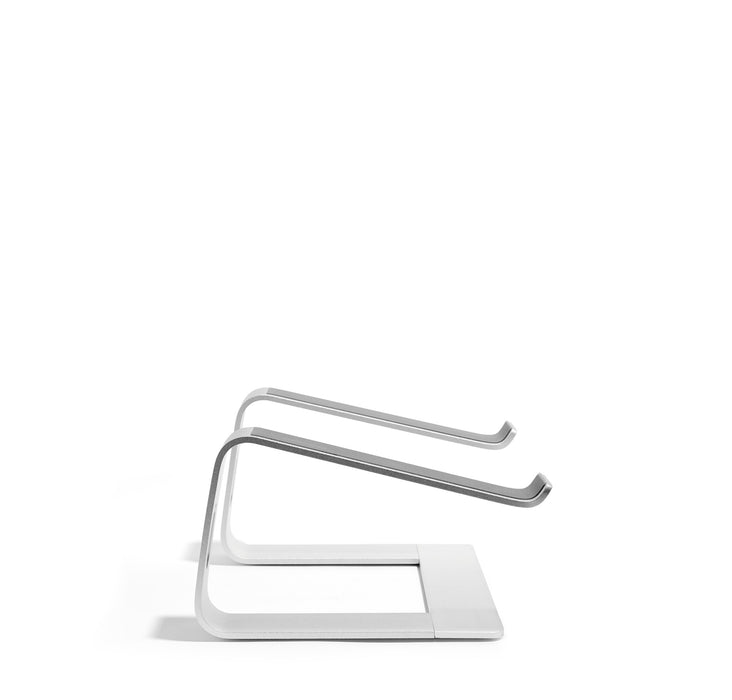 Modern minimalist white metal desk lamp isolated on white background. 