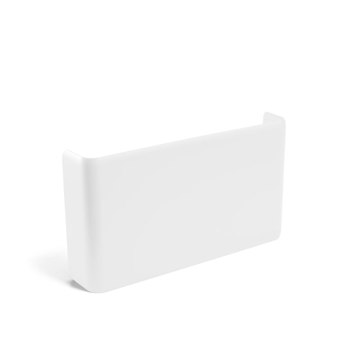 White blank business card holder on a white background (White)