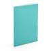 Blank turquoise folder standing on white background (Aqua)